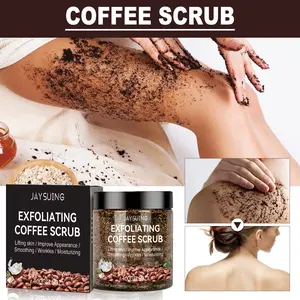 Jaysuing Coffee Scrub Brightening Exfoliating Moisturizing | Natural Exfoliant for Smooth Skin, Fade Acne Scars & Dark Spots