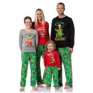 Dr. Seuss GRINCH Boys' Dear Santa, I Can Explain Kids Pajama Lounge Sleep Set