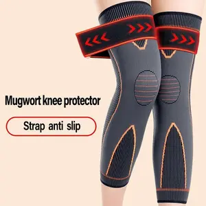 Warm Knee & Leg Sleeve | Non-Slip Long Cotton Sleeve for Fall/Winter | Joint Pain Relief in Sports & Daily Wear for Men & Women Full Compression Protector moxibustion kneesupport
