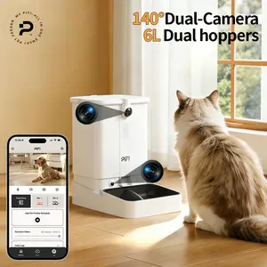 Automatic Pet Feeder with Camera for Cats & Dogs | 1080P HD Dual Camera, APP Control, Remote Feeding