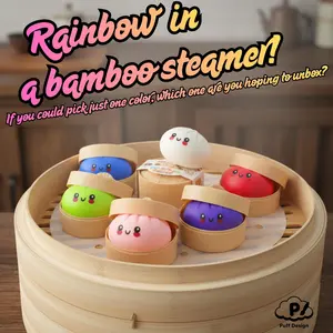 Big Dumpling Squishy Blind Box | Mysecret Bun Soft TPR Kawaii Squishies, Random Style Stress Relief Fidget Toy, Surprise Unboxing Gift for Kids – Perfect for Valentine & Easter Exchange