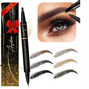 Eyebrow Pencil Dual-Ended Microblading Eyebrow Pen- Brow Pencil 2-in-1 Waterproof and Long Lasting Eye Brow Pencils for Women, Eyebrow Makeup for Natural and Hair-Like Effect Brows