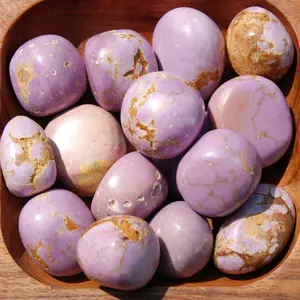 ONE Phosphosiderite Tumbled Stone, Calming & Spiritual Growth Crystal, Peru