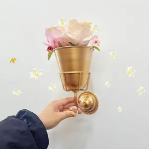 Wall Mounted Flower Vase, Vintage Design Hanging Storage Rack, Multifunctional Hanging Storage Rack for Kitchen, Bathroom and Entrance, Home Decor, Ornaments, Home Decoration, Interior Decoration Accessories