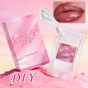 【1/2 PCS】DIY Transparent Hydrating Lip Gloss Base Ultralight & Sheer Shine, Mix with Color/Glitter/Fragrance, No Heat Needed, Perfect for Custom Lipgloss