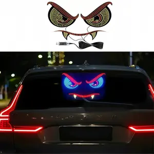 LED Demon Eye Car Decor Light, Dynamic Windshield Decoration Lamp, Night Attracting Small Device, Led Lights, Car Accessories