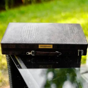 Father's Day Gift: Premium Leather Backgammon Board