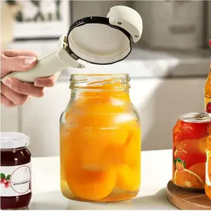 Multifunctional Adjustable Jar Opener with Stainless Steel Gear, Labor-Saving Bottle Opener for Weak Hands, Seniors with Arthritis magnetic Manual easy home assistance kitchen gadgets Red Utensils Tin springtok can tool