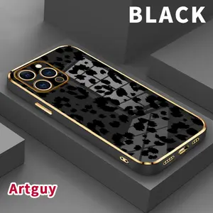 Case for iPhone iPhone 16 Pro Max 15 Plus 14 13 12 11 XS XR  mini Leopard - print Elegance Drop Protection Shockproof Soft Silicone smartphone Cover