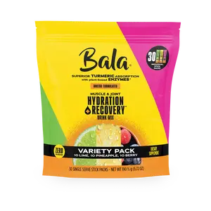Bala Electrolyte Drink Mix – Zero Sugar Hydration Powder with Turmeric & Trace Minerals | Energy, Recovery & Total Body Wellness