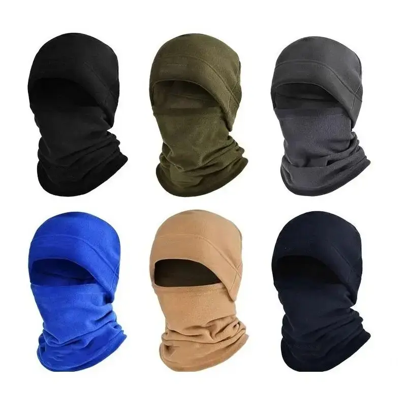 Windproof Beanie with Scarf Two Pieces Polar Fleece Balaclava Face Mask Warm Ski Mask For Cycling Skiing Fishing Outdoor Activity Construction Sites Farms And Training Fashion Shiesty Mask