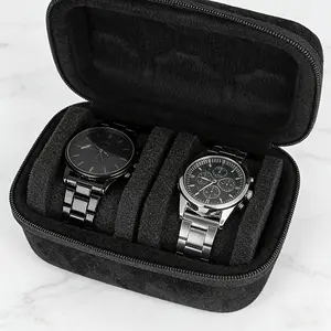 2026 High Quality 1 Watch Organizer, 2 Compartment Watch Organizer, Portable Watch Box, Travel, Watch Collector - Ideal Gift for Men and Women, Fashionable Watch Accessories