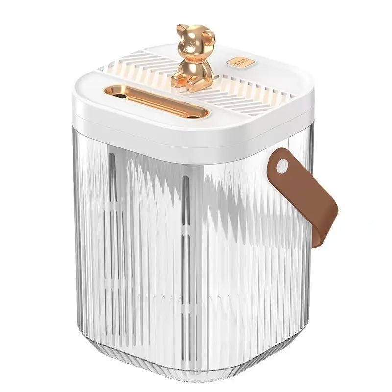 Ultra Quiet Misting Humidifier - 16x8cm Space-Saving Compact Body, Corded Plug-in Power, Large Long-Lasting Tank, Easy-to-Clean, Non-Toxic, Baby-Safe for Bedroom, Office (Relieves Dry Skin, Ideal for Pregnant Women), Large Tank