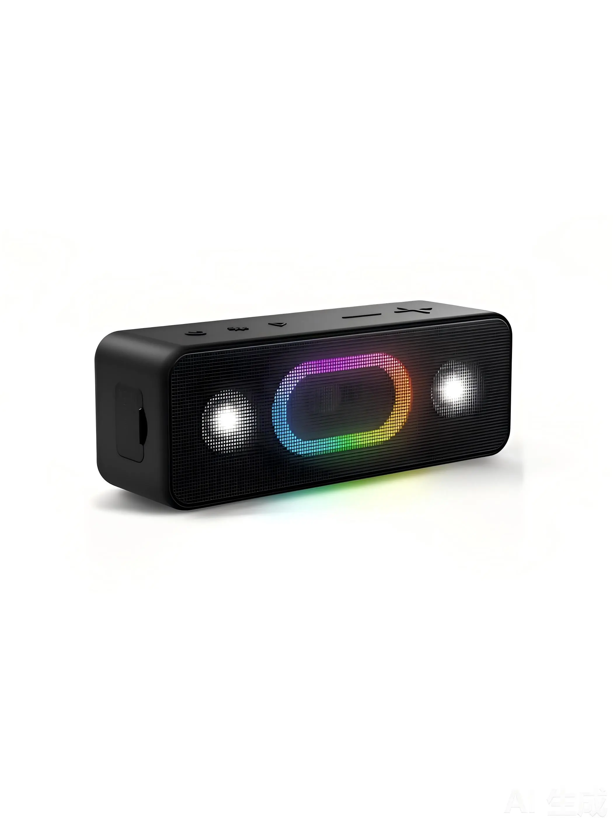 OHAYO Bluetooth Speaker, Wireless Portable Outdoor Speakers, Bold Sound and Ambient Light, IPX6 Waterproof, 24H Playtime, TWS Pairing, Built-in Mic, Home/Travel/Beach Essential, Birthday Gift, Black