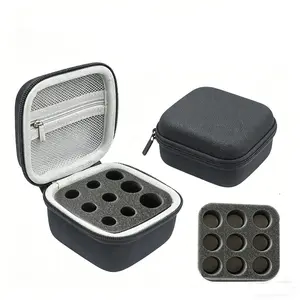 1pc Handheld peptide case insulin vial holder 9 slots for standard 3/5/10ml vial,foam protective, sale case only