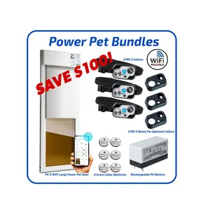 PX-2-WF-W LARGE WiFI CONTROLLED WALL MOUNT POWER PET DOOR BUNDLE