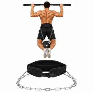 Weighted Dip Belt for Pull-Ups, Dips & Squats – Heavy-Duty Steel Chain, Padded Comfort Belt, Adjustable Strength Training Accessory for Men & Women