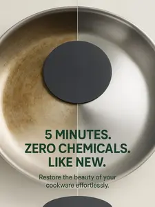 Steelé Sponge for Stainless Steel Cookware ( 3 packs or 6 packs )