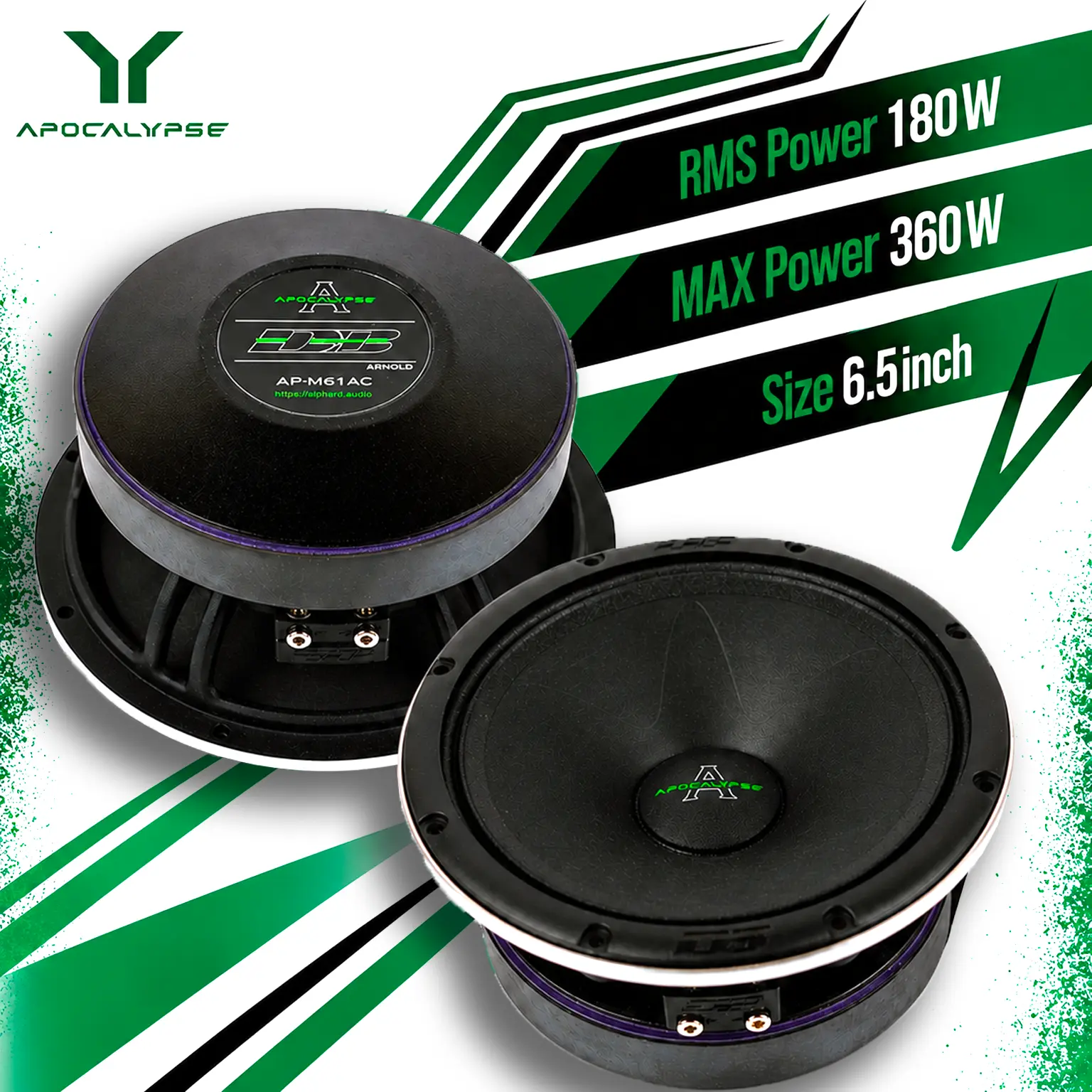 Apocalypse AP-M61AC | 6.5" Mid-Range Speakers (Pair)