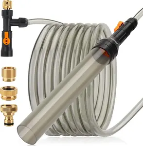 Upgrade Aquarium Water Changer Kit, Semi-Automatic Fish Tank Gravel Cleaner, with 25 FT Water Hose, Flow Control Valve