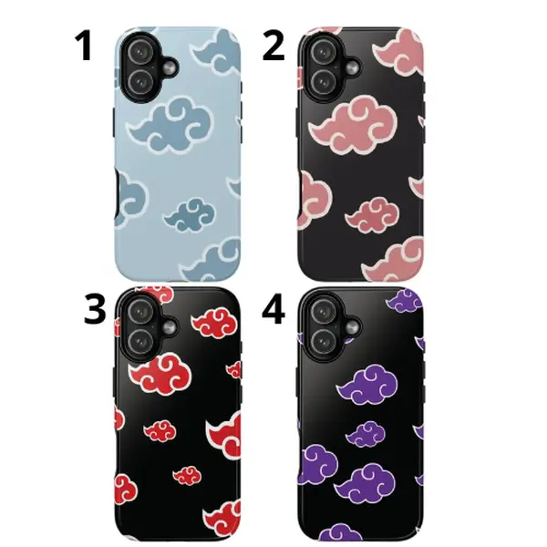 Akatsuki Cloud Inspire Phone Case, Full Wrap Design for iPhone