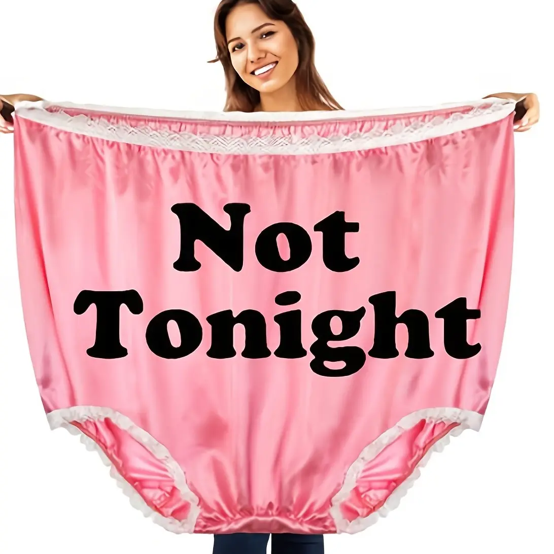 Christmas gift Funny Giant Adult Prank Gift Panties, Leopard Print Lace Trim, Unisex Joke Gift, Super Large Novelty Granny Underwear, Party Pranks Halloween Party Must-Have!