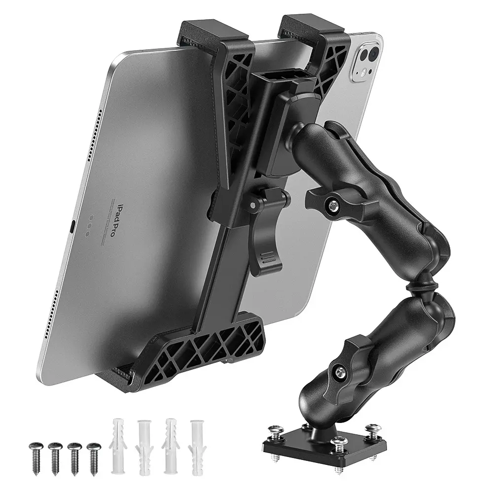 OHLPRO Tablet Mount for Truck, Heavy Duty Drill Base Mount, Dashboard Holder, Compatible with 7-11 Inch Tablets (iPad Pro, Samsung Galaxy, Kindle Fire), Suitable for Car, Wall & Desk