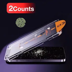 Tempered Glass Smartphone Cellphone Screen Protector, 2 Counts/set Anti-scratch Protection Phone Screen Protective Film, Phone Accessories Compatible with Samsung Galaxy Series, Installation