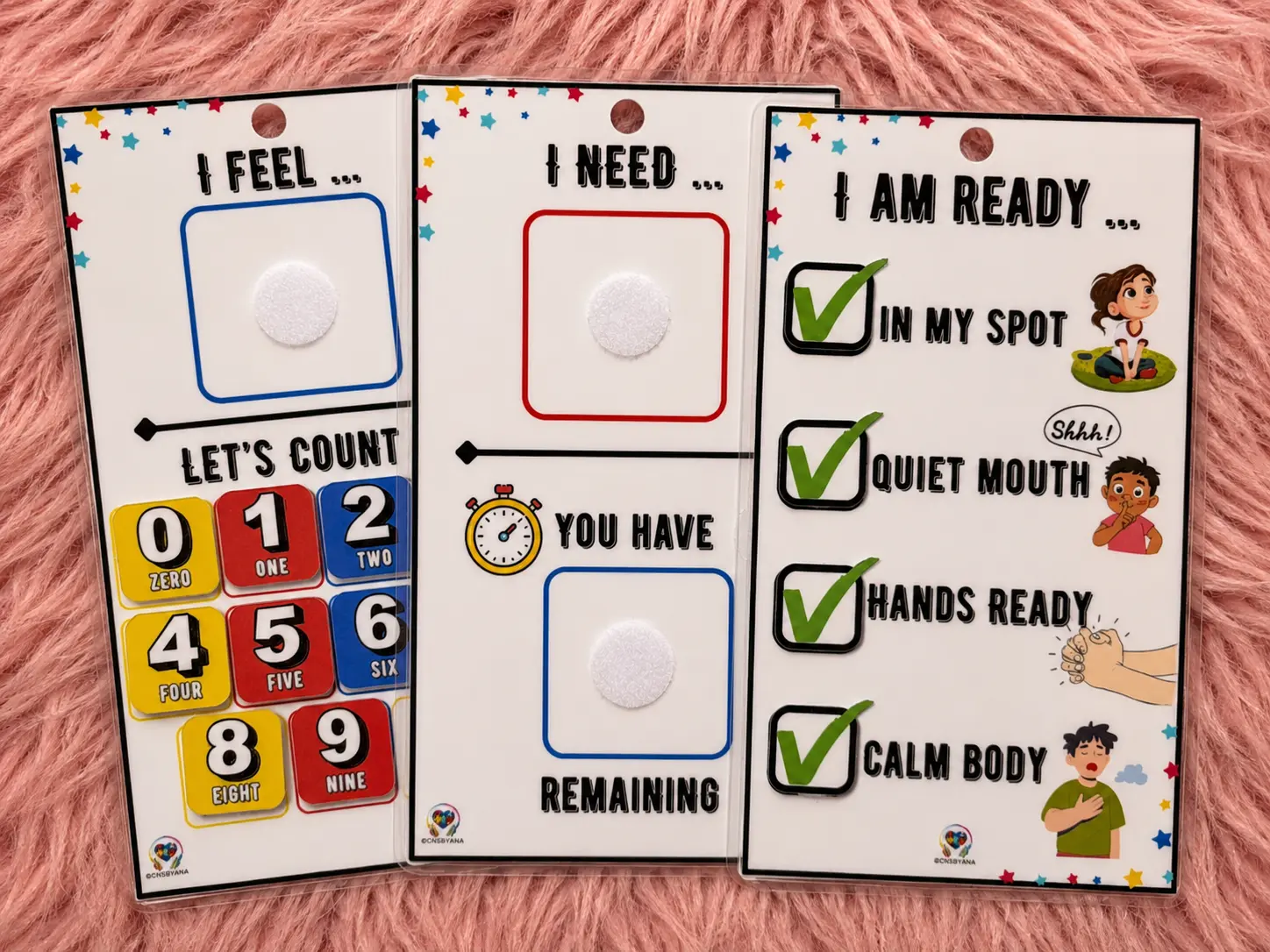 Emotional Regulation Visual Card Boards for Autism & Special Education