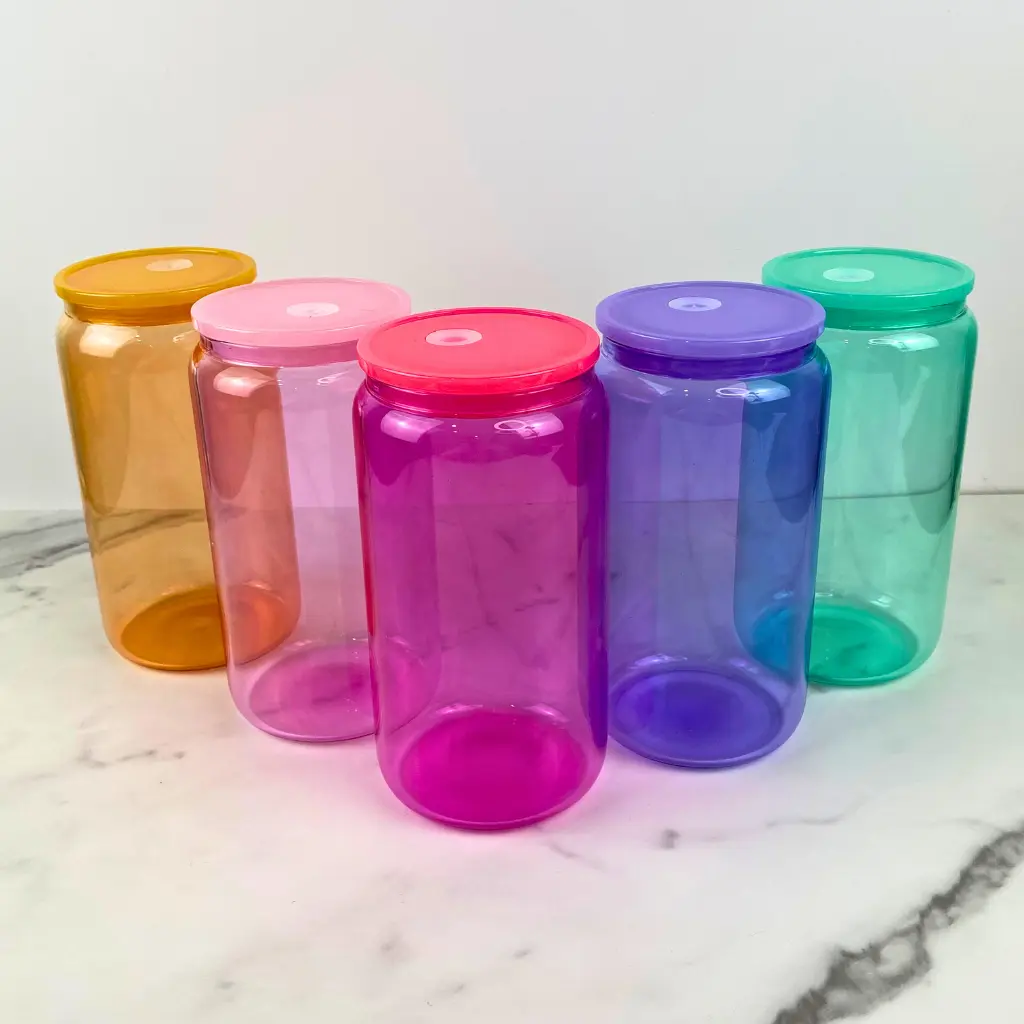 16 oz Clear Jelly Glass, Wholesale Cup, Reusable Cup, Drinkware, Glassware, Tumbler