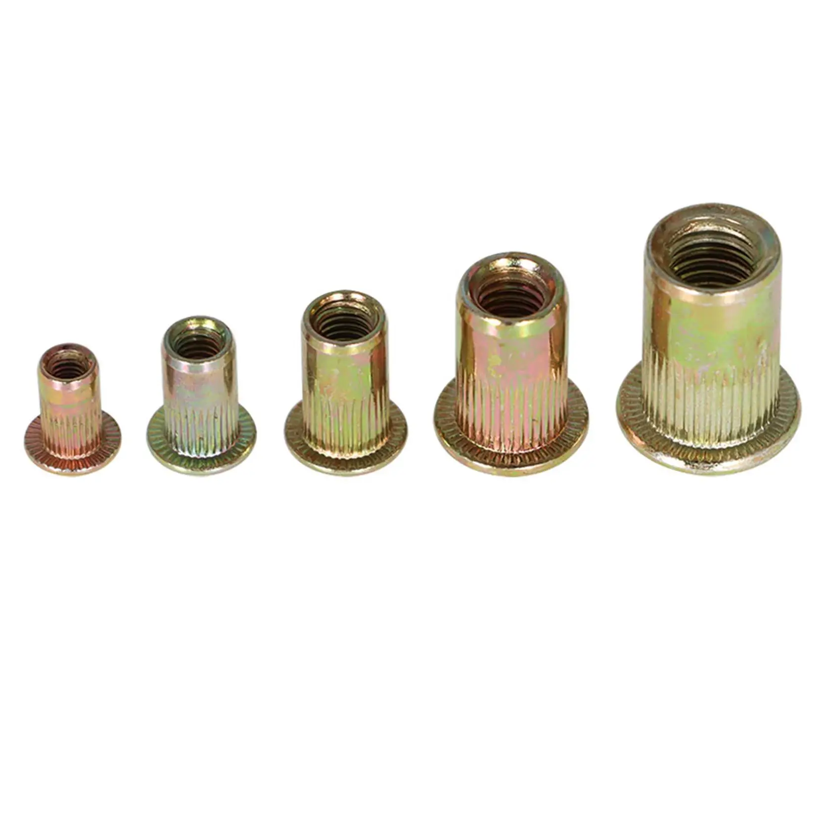 Rivet Nut Kit Zinc Steel Nutsert Assort 150Pcs Metric &150Pcs SAE 300Pcs#springtok Screws Bolts Industrial Heavy Duty Circular Hardware Parts