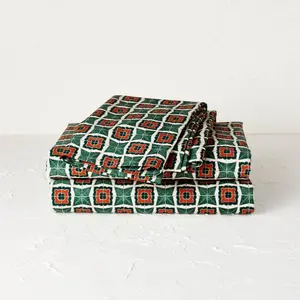 Opalhouse designed with Jungalow Printed Cotton Percale Bedding Sheet Set, Breathable Queen Bedding Sets