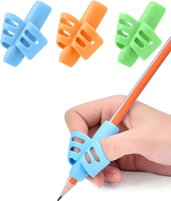 Pencil Grips for Handwriting Posture Correction Training, Office Supplies Thumb Grip Pencils Writing Aids for Kids & Special Needs Students