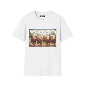 Patriotic Eagle Meme T-Shirt — Funny Talking Eagles Graphic Tee