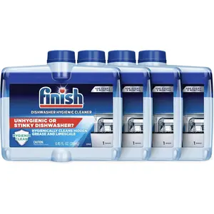 Dishwasher cleaner liquid  845oz each dual action hygienically cleans hidden grease limescale fresh scent 1 year supply