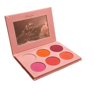 Nanju “Joi” Powder Blush Palette – 6 Color Blendable Face Blush Collection
