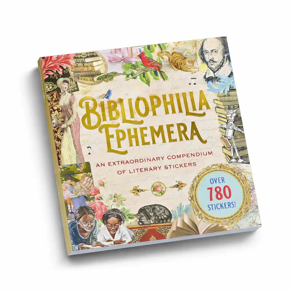 Traditional Literary Decorative Stickers Book, Bibliophilia Ephemera with 780+ Stickers for Scrapbooking, DIY Crafts, Literary Stickers Crafting Kit