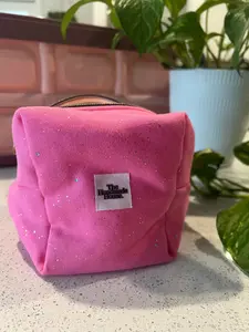 Pink Pouch | Cute Handmade Zippered Makeup Bag