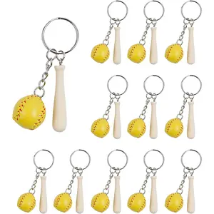 Hot-selling Baseball Keychain Pendant Simulation Mini Baseball Keychain Wholesale Sports Goods