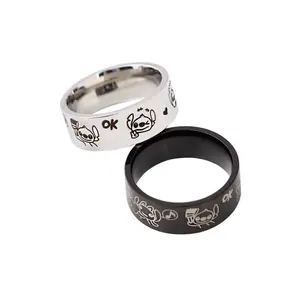 Disney Stitch No. 8 Ring - Iconic Design Inspired by Beloved Character Perfect for Fans and Collectors Durable Material Ideal for Daily Wear