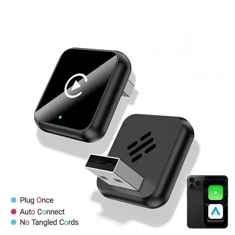 2026 Wireless carplay Adapter for iPhone/Android - Fast Connection,No Latency,Hands-Free Call wireless adapter Electronic Charger carplay dongle