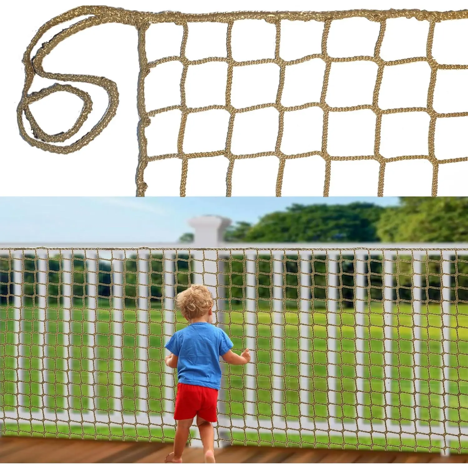 Safety Rope Net Kids Pet Stairs Balcony Railings Protection Rope Netting Playground Net Sports Netting Baseball Softball Backstop Nets