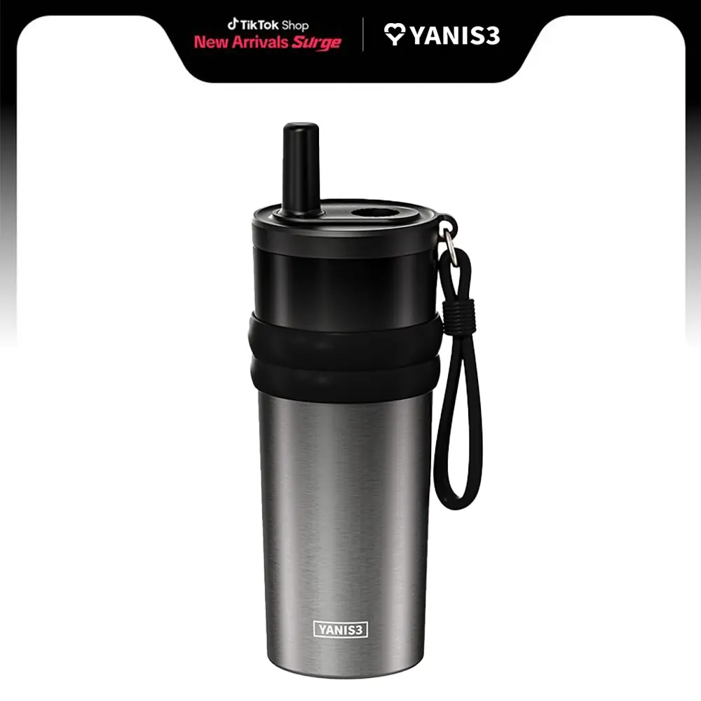 Yanis3 Large Capacity water bottles school mens gifts  sippycup iced coffee cups pots pans set matcha kit set Vacuum Cup Ice Heater Women's Cup Good-looking 2025 Thermal Flask Drinkware Flasks Tumble  Portable Obsidian Portable Obsidian