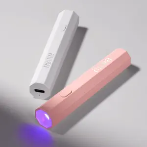 AILLSA Handheld UV Light for Gel Nails, Flash Cure LED Nail Lamp, Mini Portable Cordless for Fast Drying Home Salon for Fast Nail Extension,Rhinestone Glue Decoration,Gel Nail Strips at Home,Travel