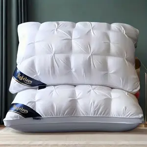 Luxurious five-star hotel quality pillow, 19x29 inch, deep sleep neck support, hypoallergenic polyester fiber covered, soft texture surface