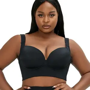 Women's plus size bras, Large cup size, comfortable, slimming and anti-sagging! Prevent back accumulation