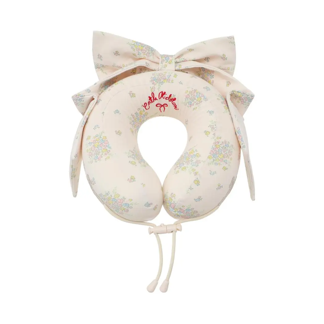 MINISO x Cath Kidston Floral U-Shaped Car Neck Pillow - Comfortable Cars Sleep Aid, Cute Accessory for Neck Support, Soft Travel Nap Cushion, Back To School