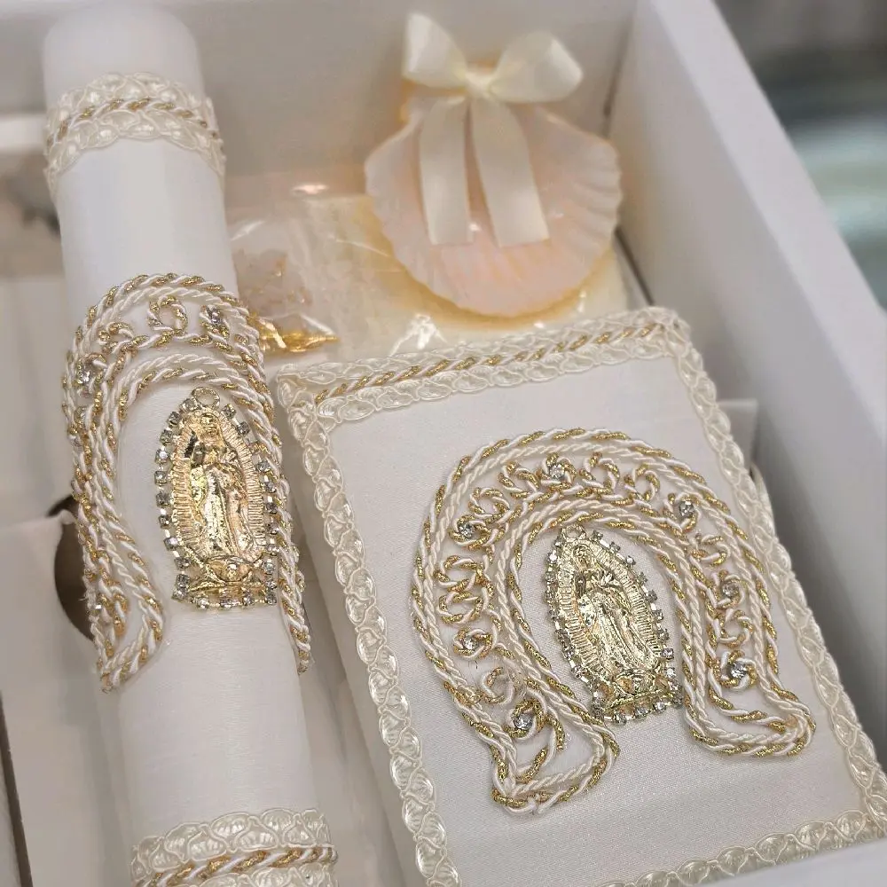 Vela de Bautizo de Charro con Virgencita