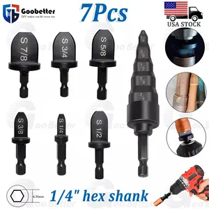 7x Swaging Tube Expander Tool Drill Bit Set Air Conditioner Copper Tube Expander  | HomeDIYer