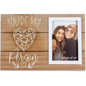 You're My Person Gifts - Best Friends Christmas Gift for Women - Friend Birthday Gift for Women, BFF, Bestfriend, Besties - Long Distance Friendship Picture Frame Gift - Fits 4x6 Inches Photo